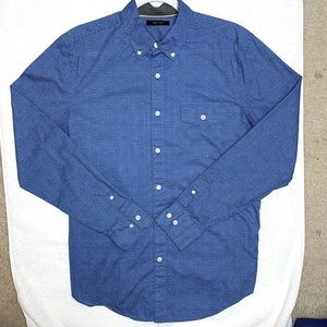 Blue and White Nautica Dress Shirt